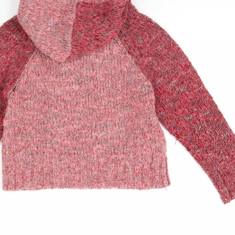 Moves Girls Pink   Pullover Hoodie Size 4 Years