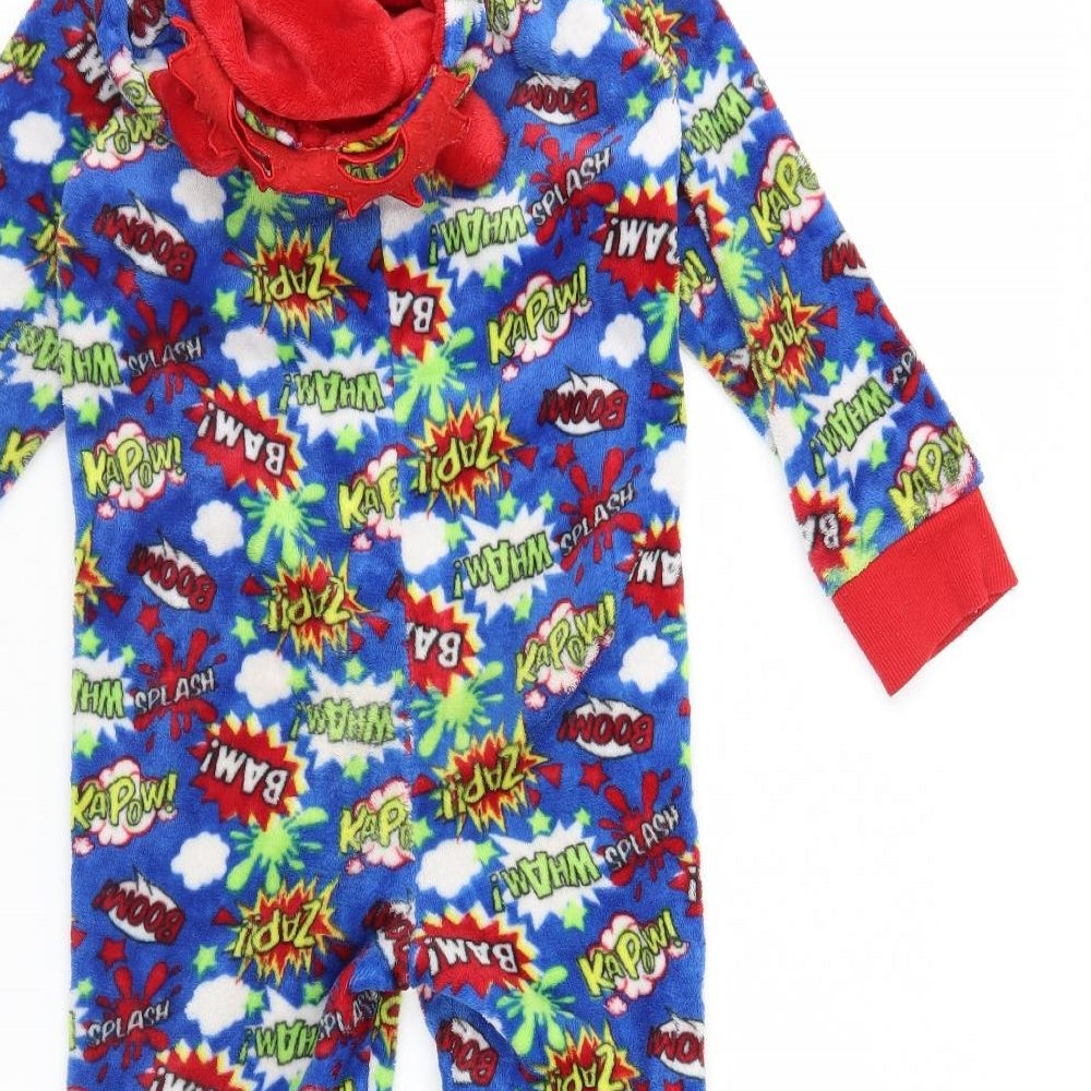 Onezee Boys Blue Spotted   One Piece Size 5 Years  - Comic Print