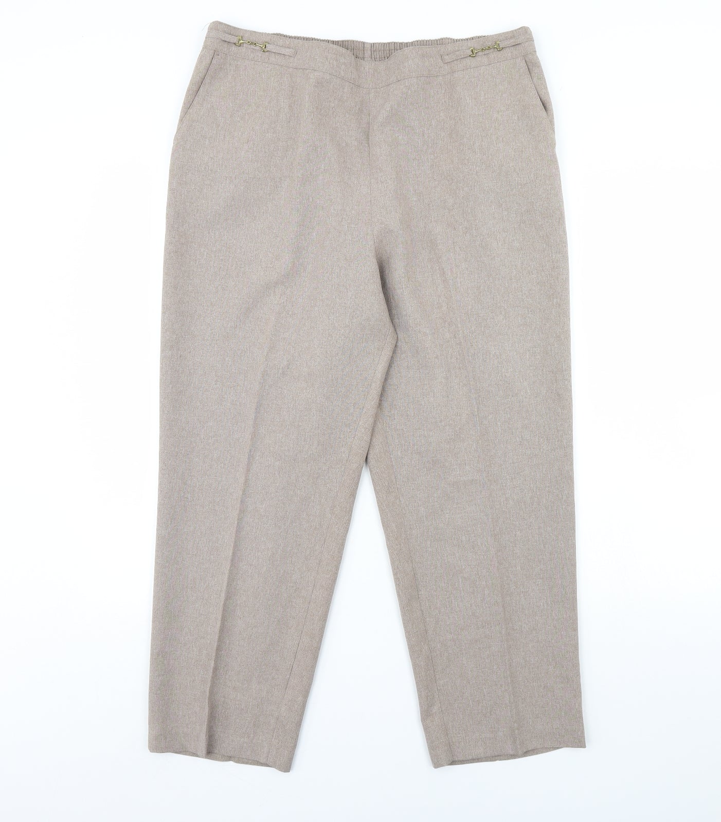 BHS Womens Beige   Trousers  Size 16 L29 in