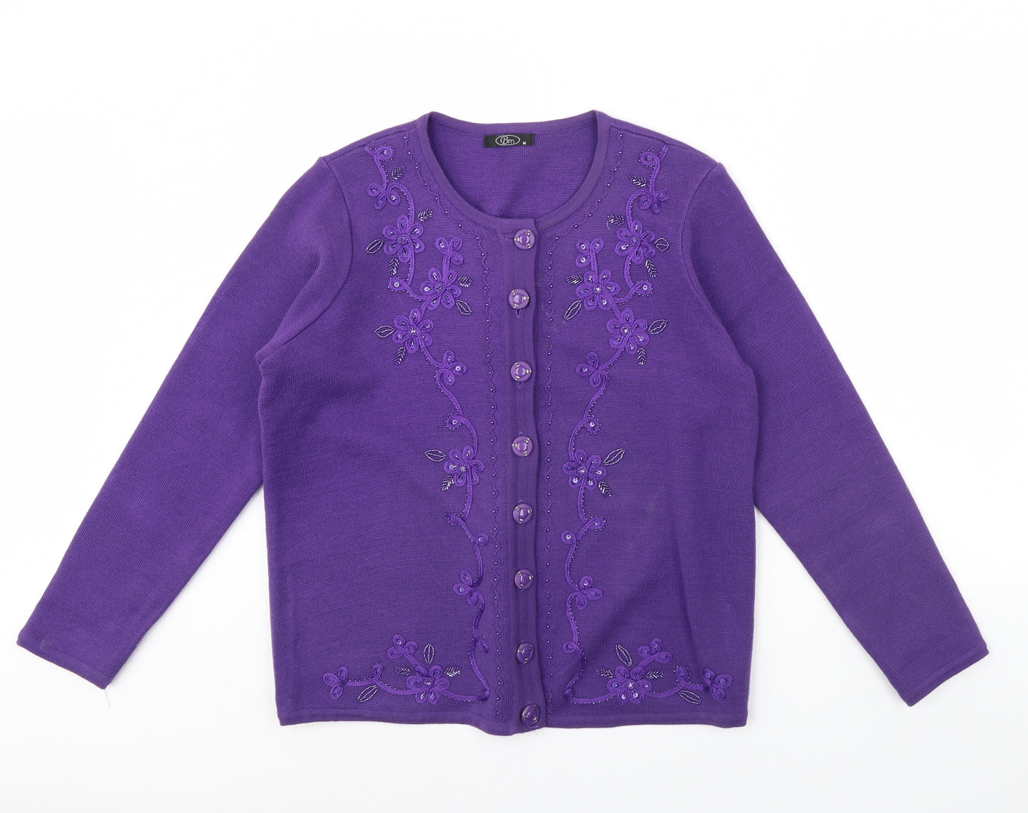 BM Womens Purple   Cardigan Jumper Size M