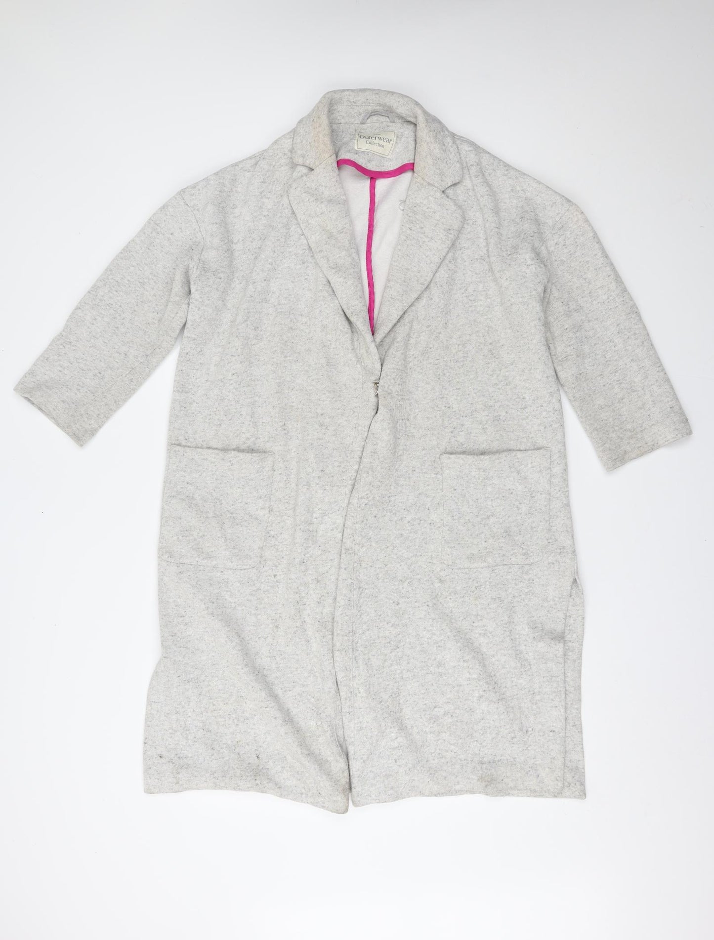 George Womens Grey   Motorcycle Jacket Coat Size 12