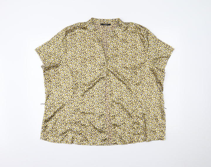 BM Womens Gold Polka Dot  Top Pyjama Top Size 24