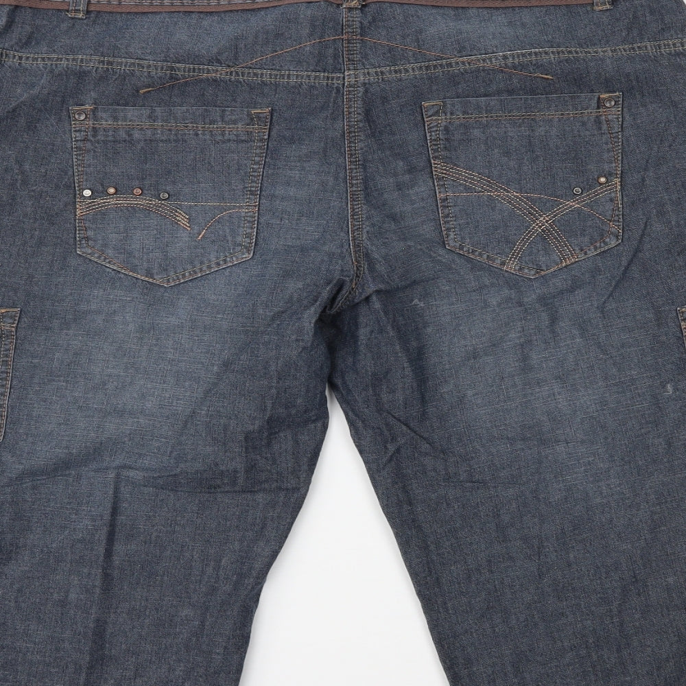 George Womens Blue  Denim Chino Shorts Size 18