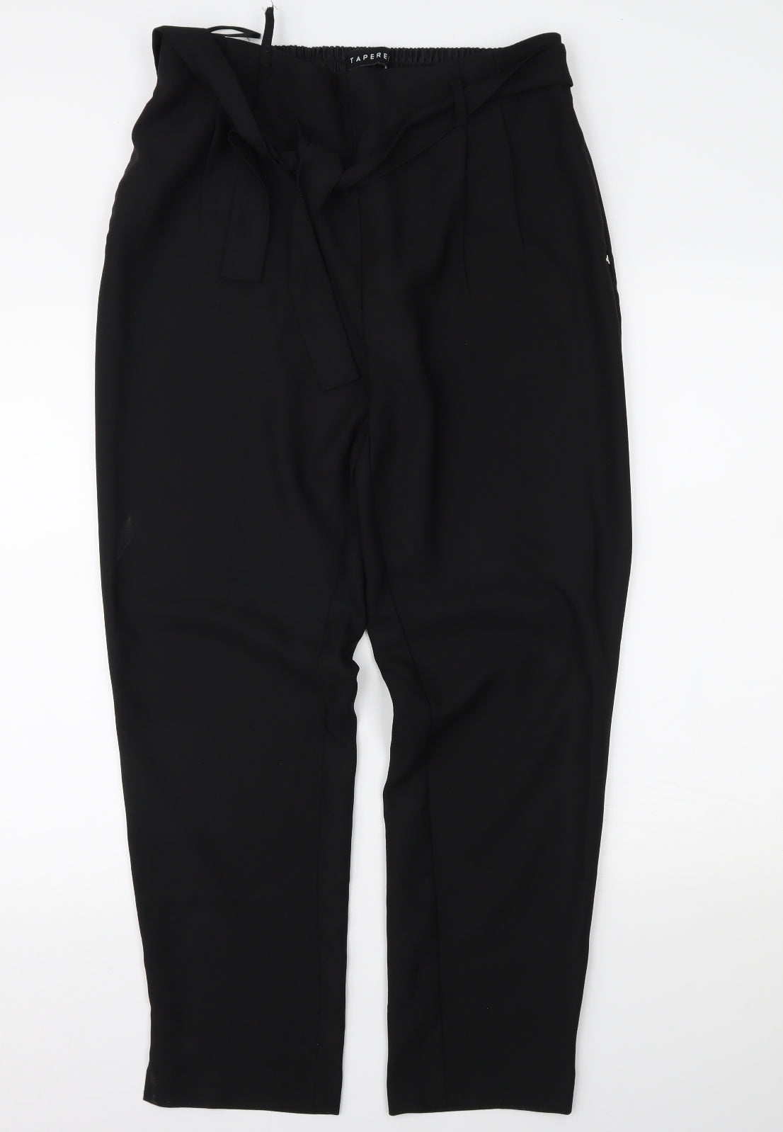 Peacocks Womens Black   Trousers  Size 14 L28 in