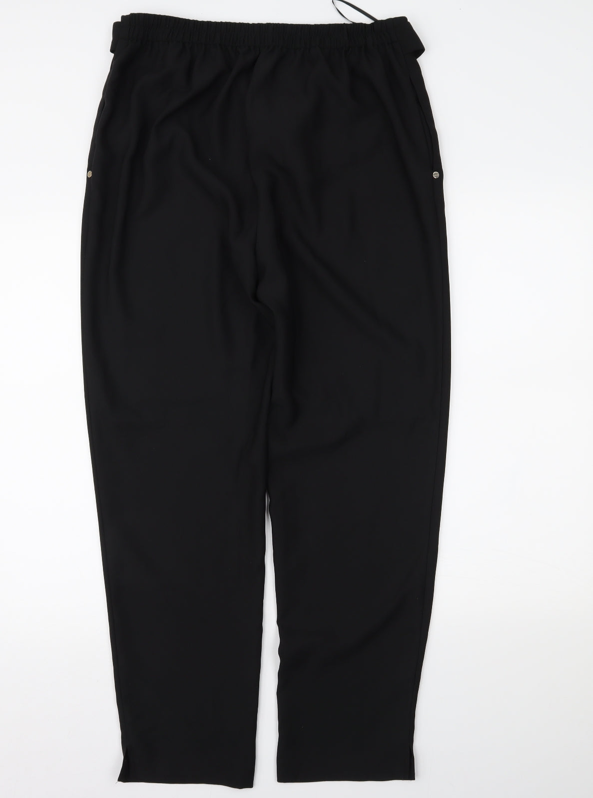 Peacocks Womens Black   Trousers  Size 14 L28 in