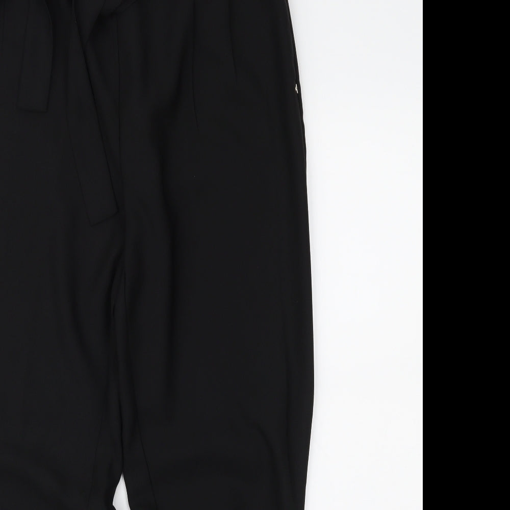 Peacocks Womens Black   Trousers  Size 14 L28 in
