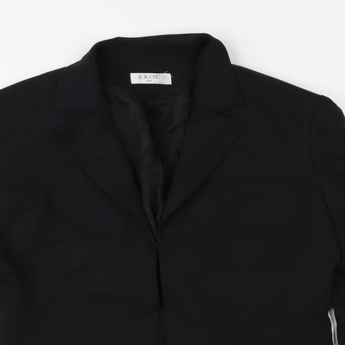 ekol Womens Black   Jacket Blazer Size 42
