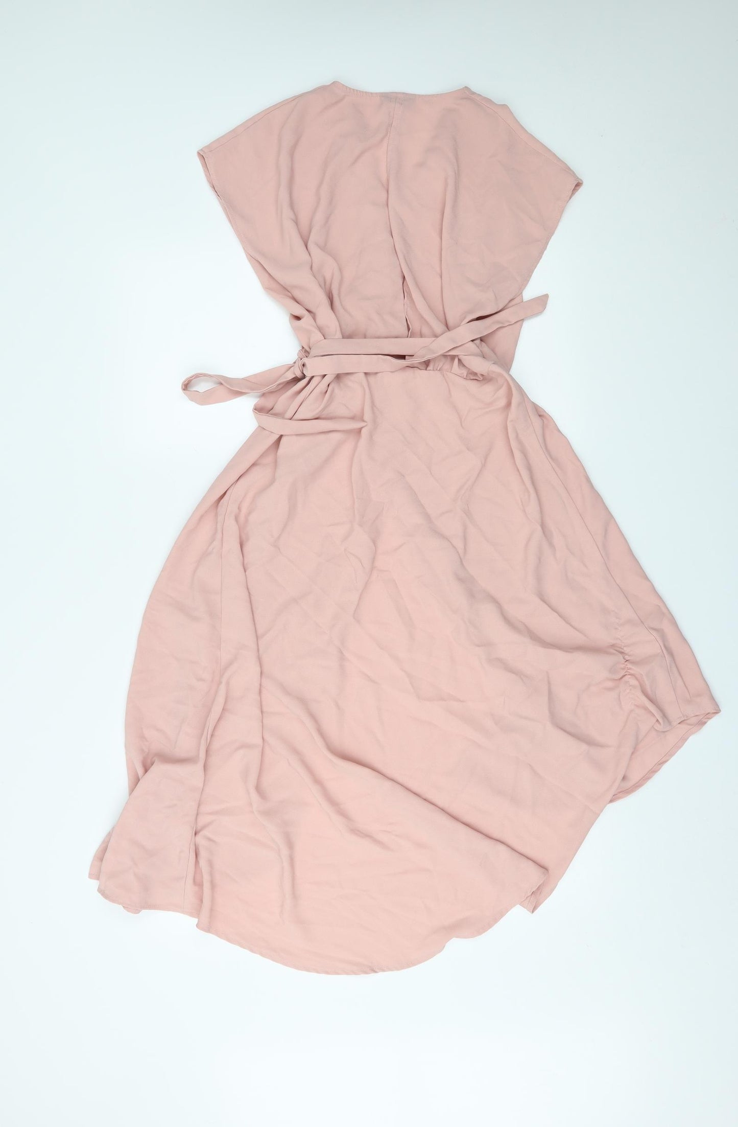 Topshop Womens Pink   Wrap Dress  Size 10