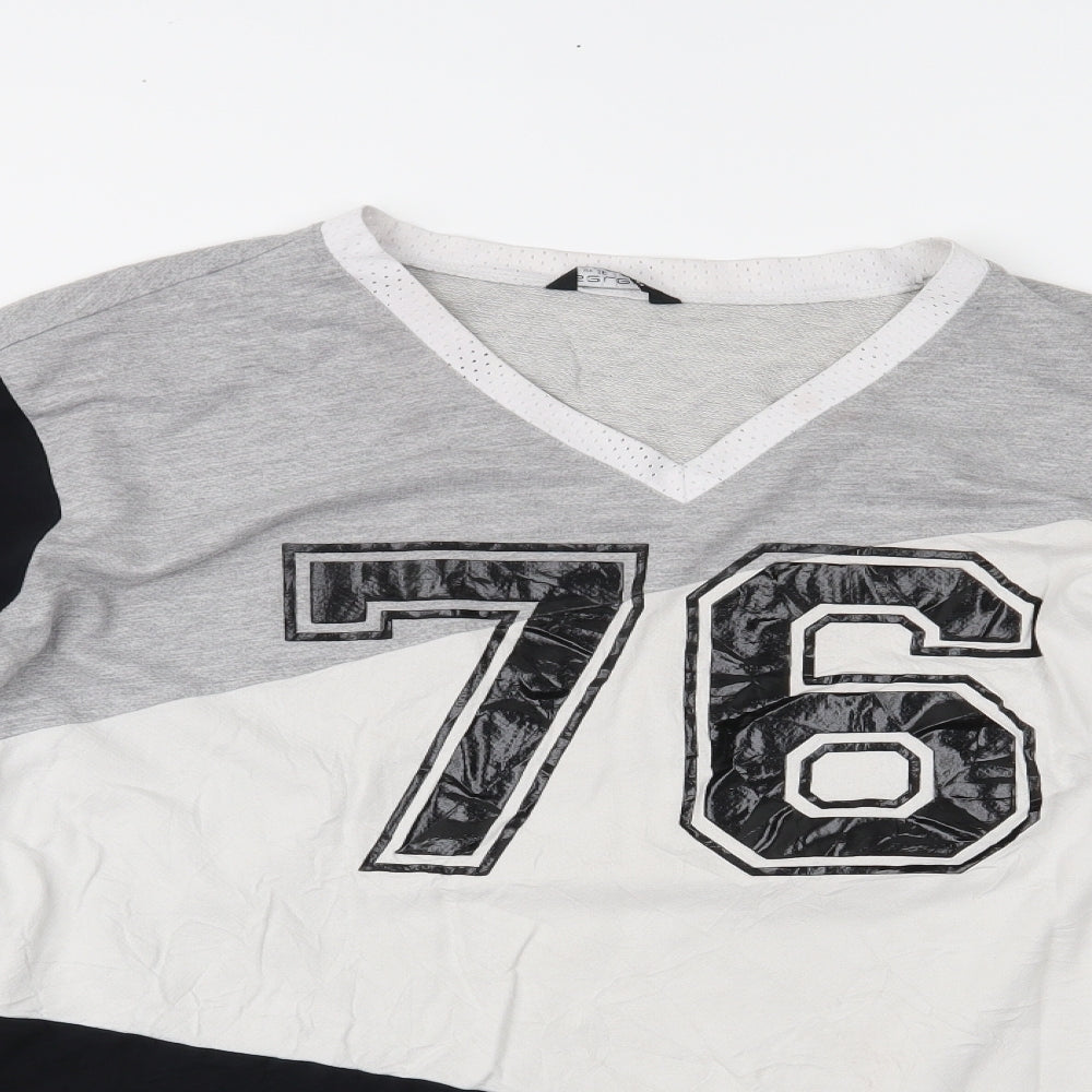 Select Womens Grey   Basic T-Shirt Size 16