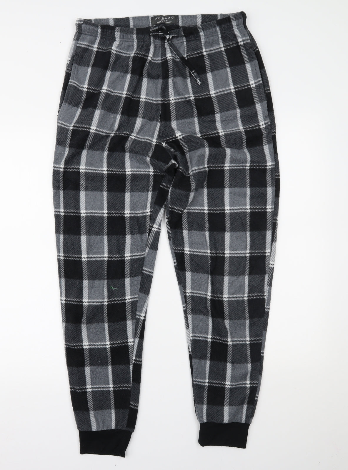 Primark Mens Grey Plaid   Pyjama Pants Size M
