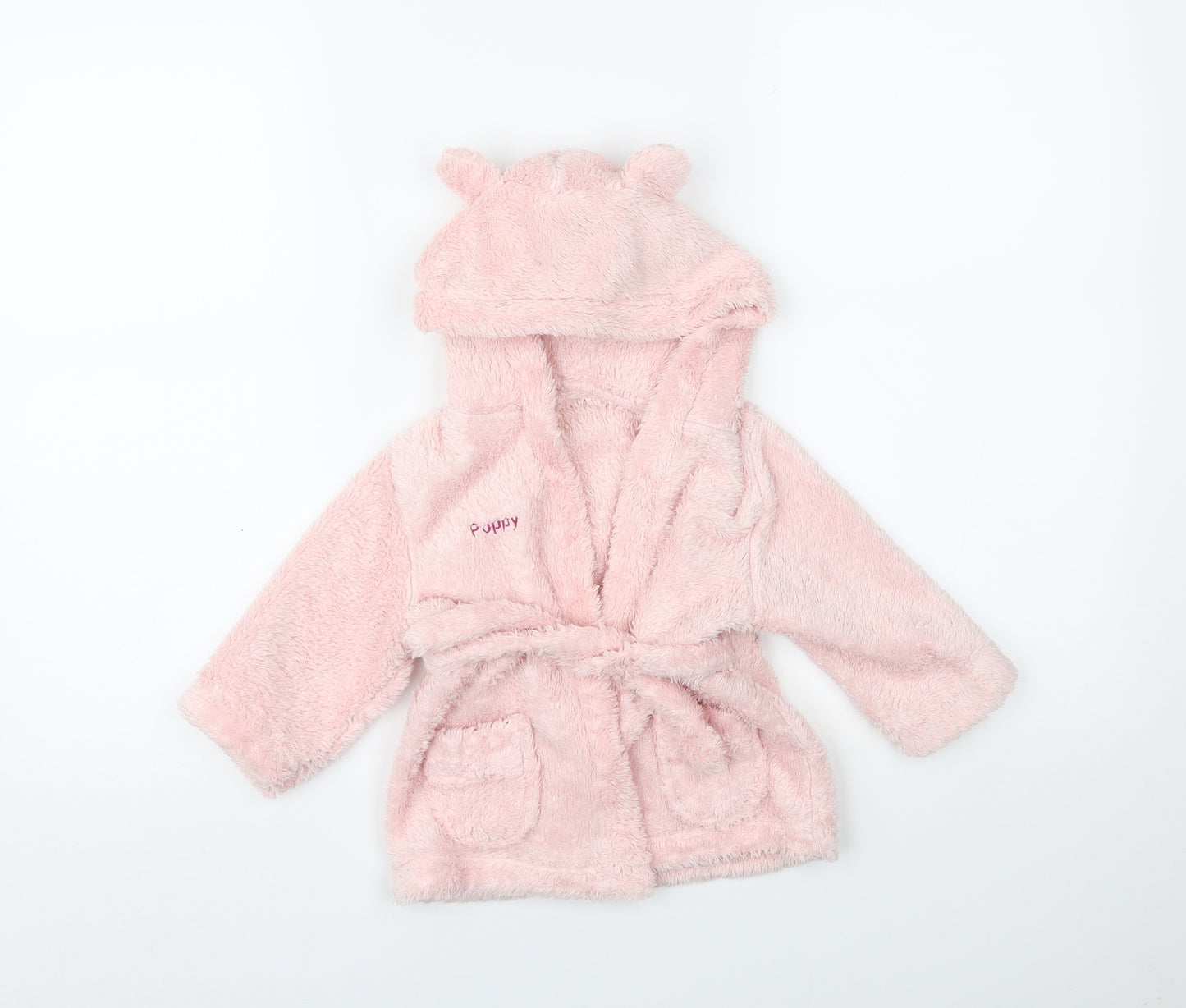 Preworn Girls Pink    Robe Size 9-12 Months