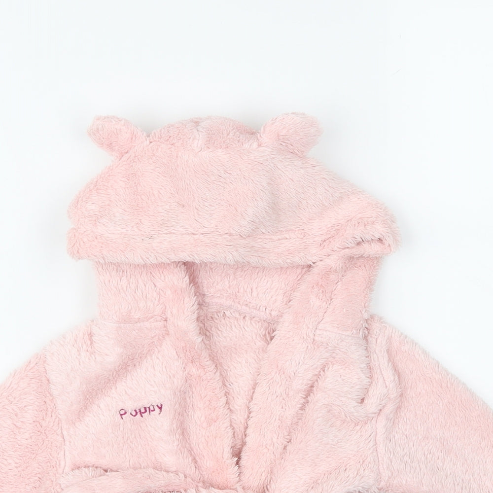 Preworn Girls Pink    Robe Size 9-12 Months