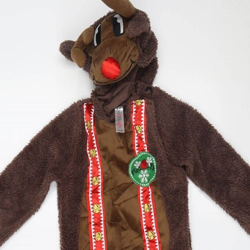 George Boys Brown    One Piece Size 3-4 Years