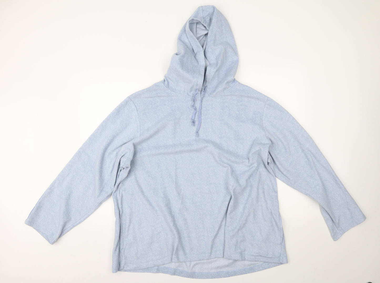 Carole Hochman Womens Blue   Pullover Hoodie Size 2XL