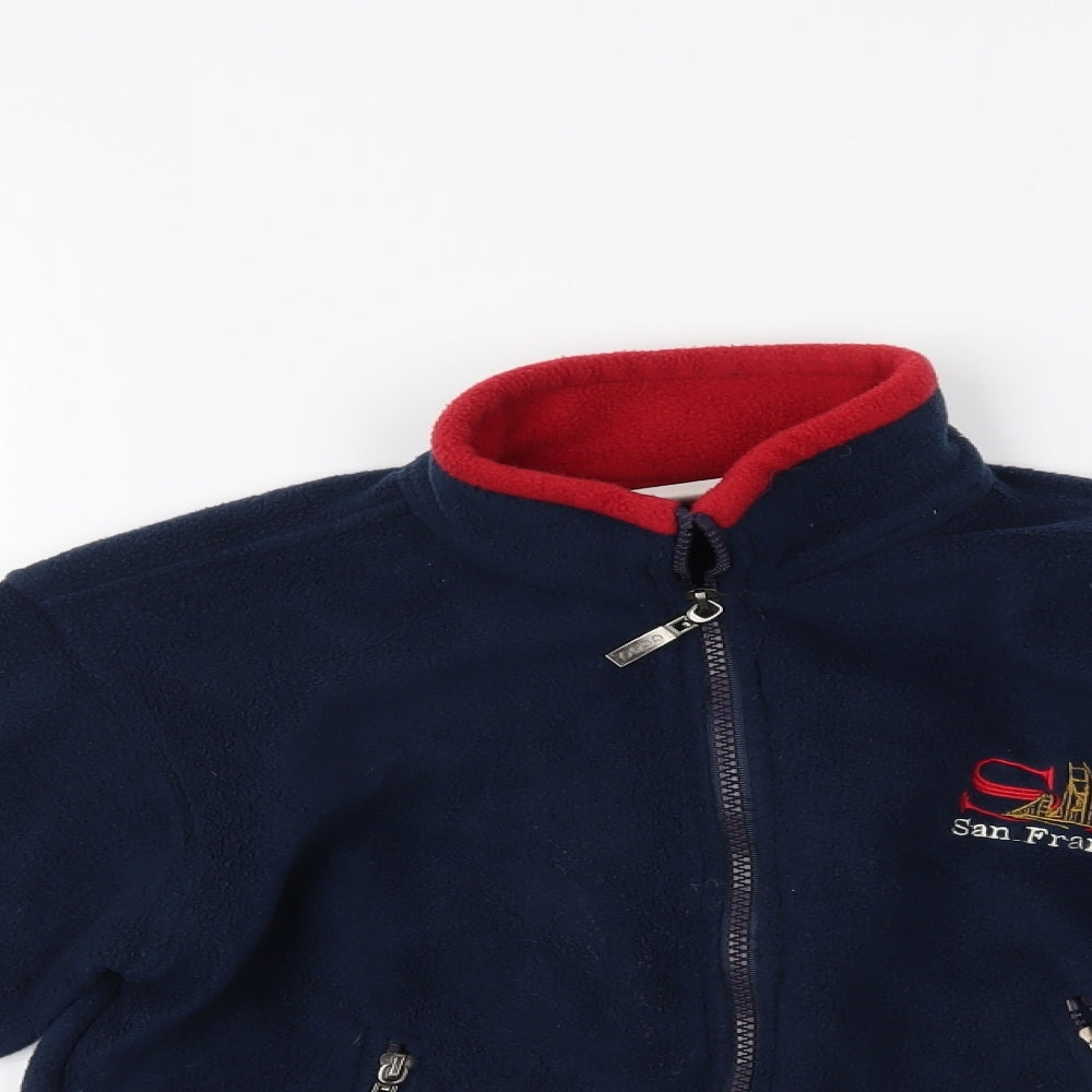dimco Boys Blue   Full Zip Jumper Size S
