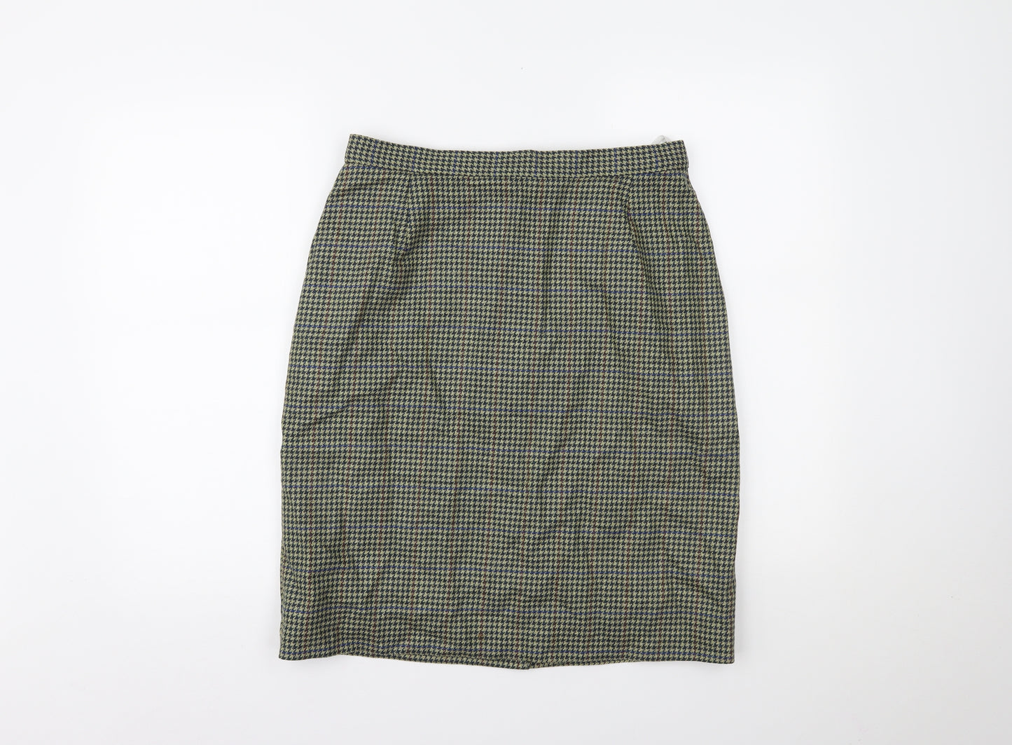 seconds Womens Multicoloured Houndstooth  A-Line Skirt Size 16