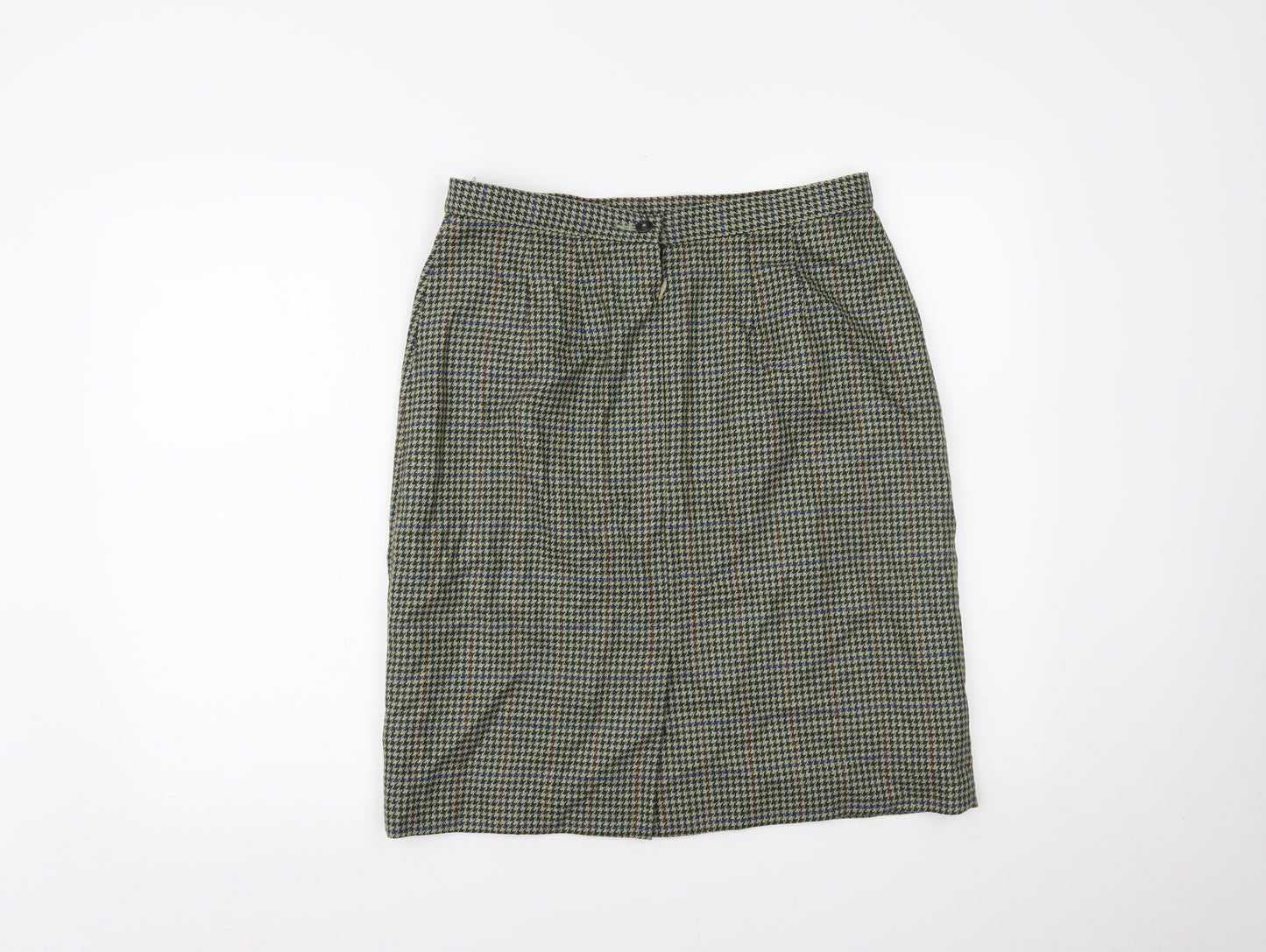 seconds Womens Multicoloured Houndstooth  A-Line Skirt Size 16