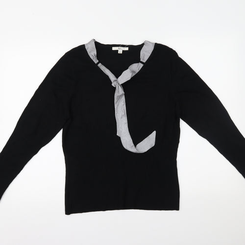 Klass Collection Womens Black   Basic Blouse Size XL