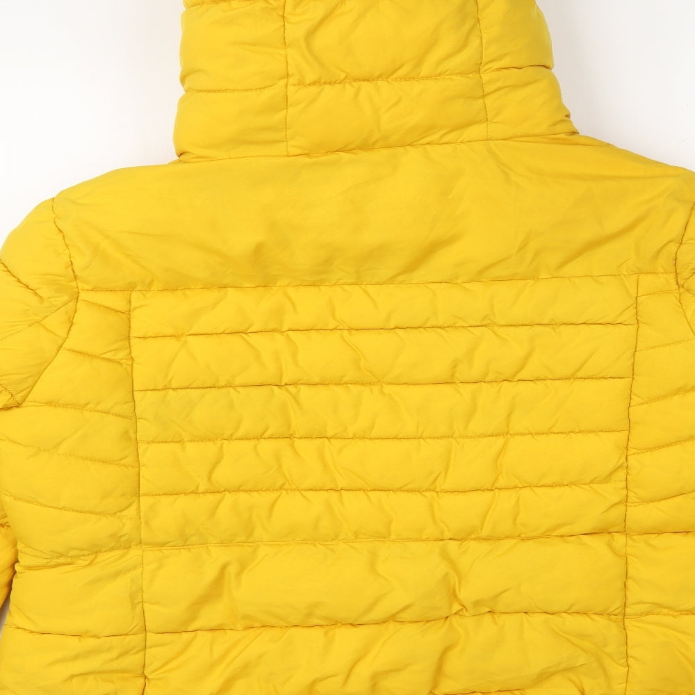 TU Womens Yellow   Puffer Jacket Coat Size 18