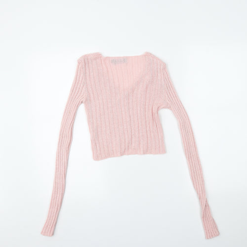 PRETTYLITTLETHING Womens Pink   Cardigan Jumper Size S