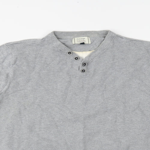 George Mens Grey   Pullover Jumper Size L