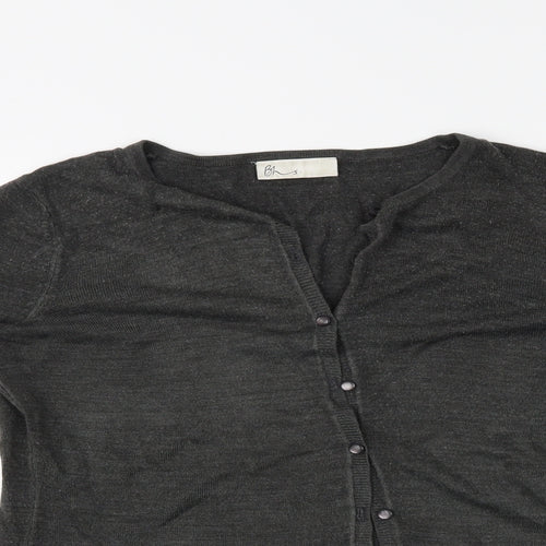 BHS Womens Grey   Cardigan Jumper Size 10