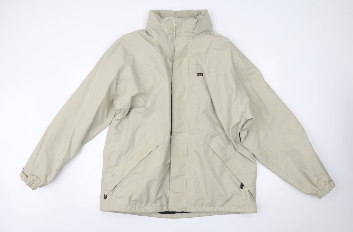 Trespass Mens Beige   Varsity Jacket Coat Size XL