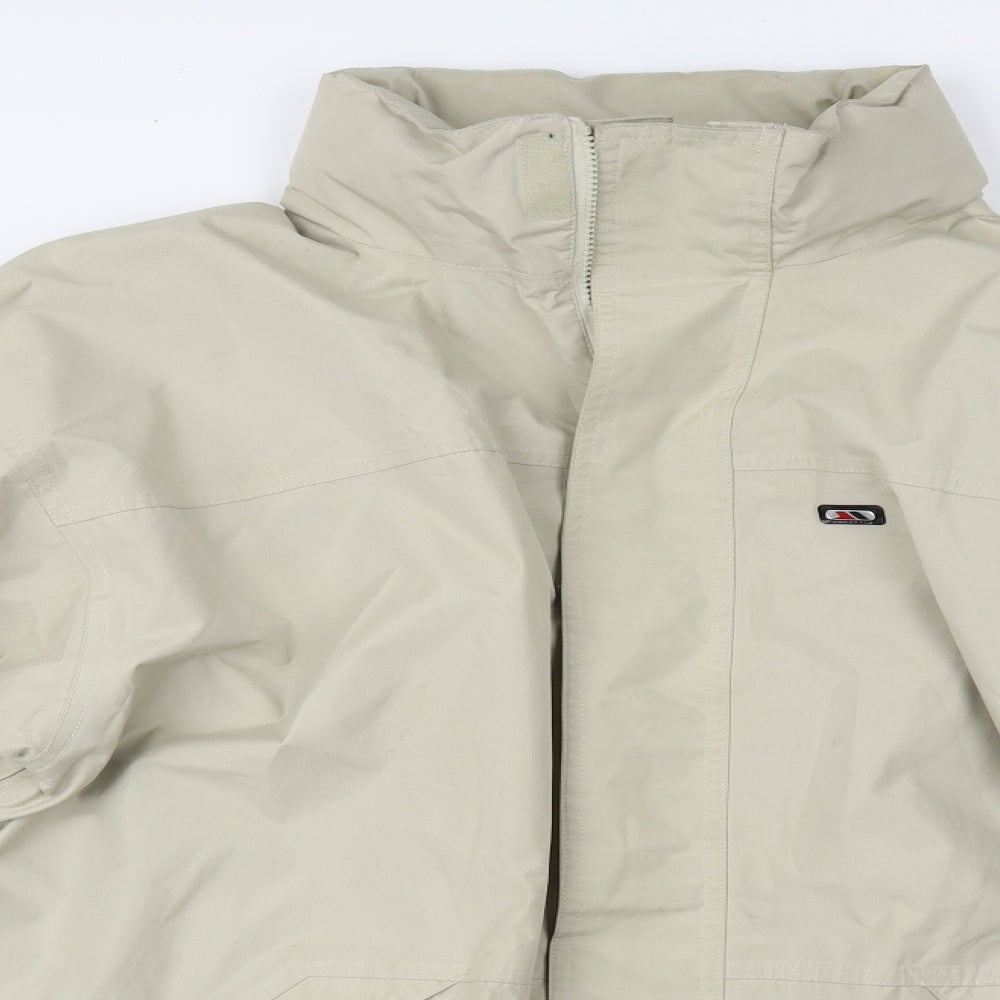 Trespass Mens Beige   Varsity Jacket Coat Size XL