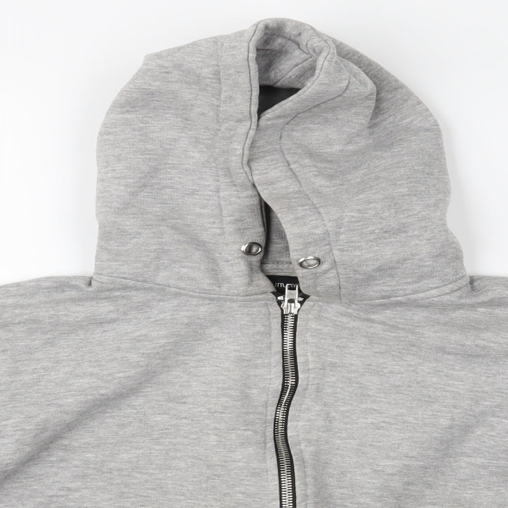 PRETTYLITTLETHING Womens Grey   Full Zip  Size M
