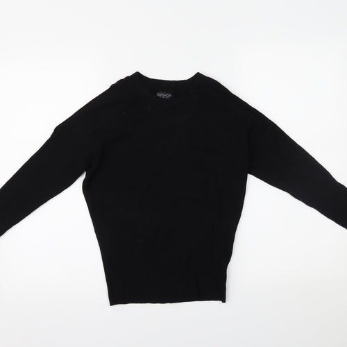 Topshop Womens Black   Basic Blouse Size 8