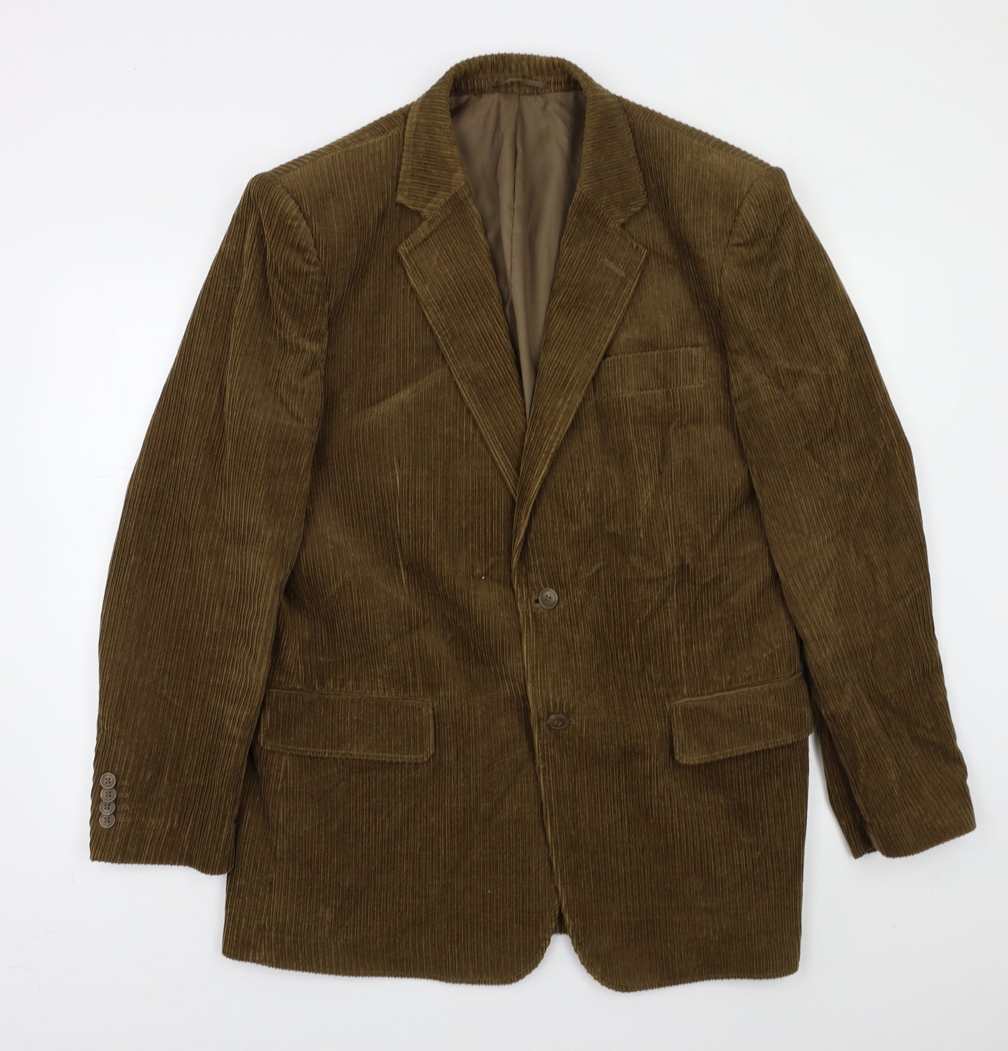 Cedar Wood State Mens Brown  Corduroy Jacket Blazer Size 46