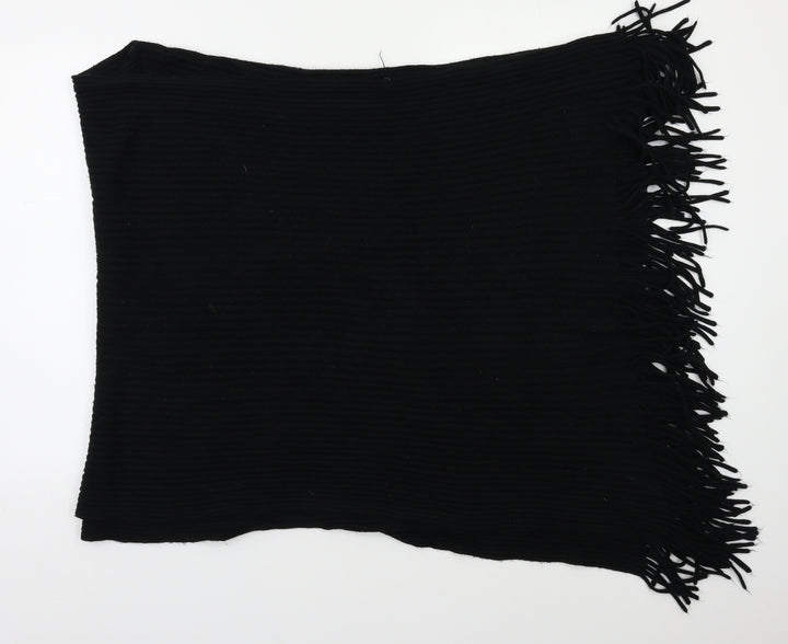Preworn Womens Black Shawl/Wrap