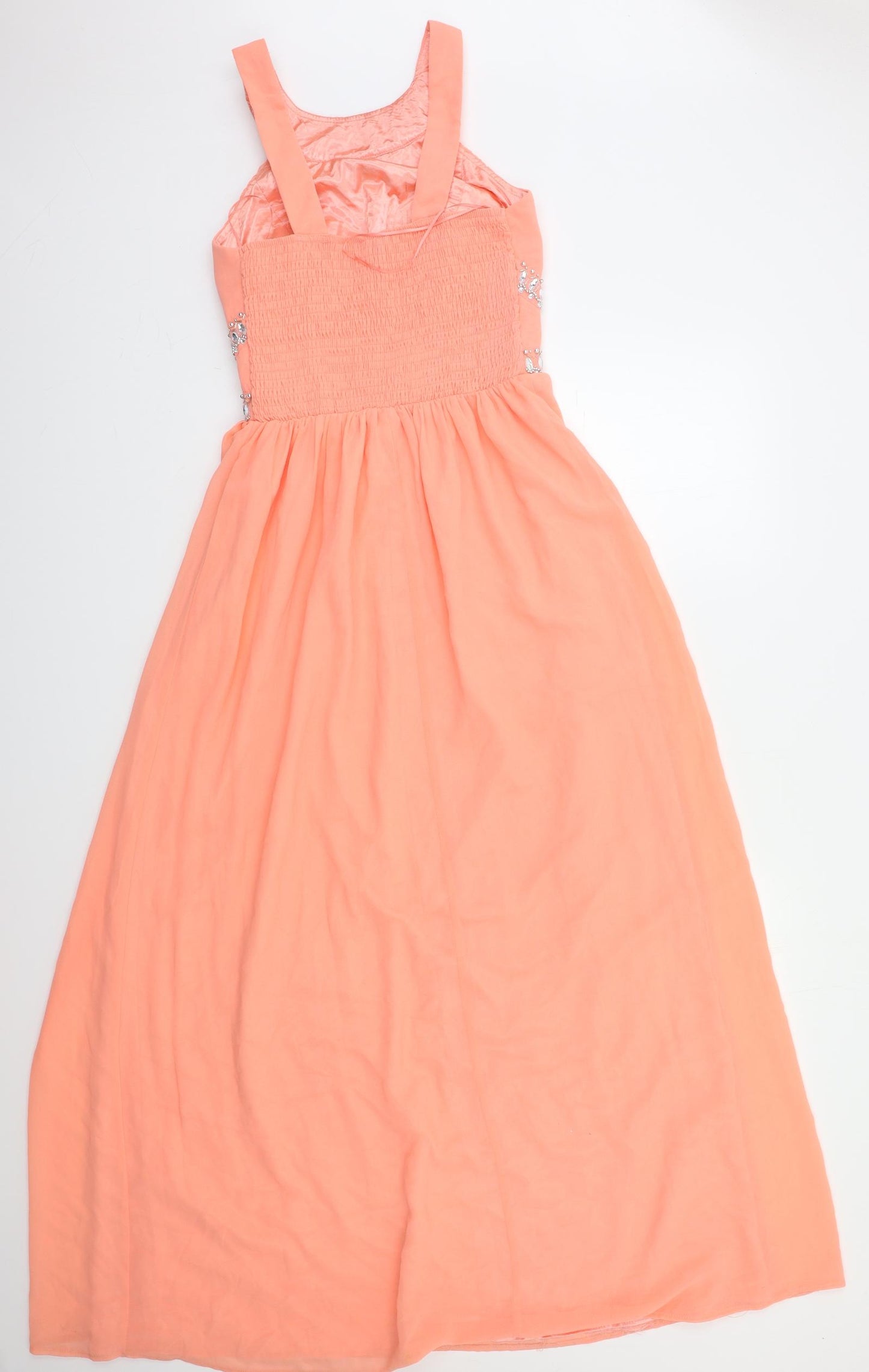 Quiz Womens Orange   Maxi  Size 12  - Embelished Neckline