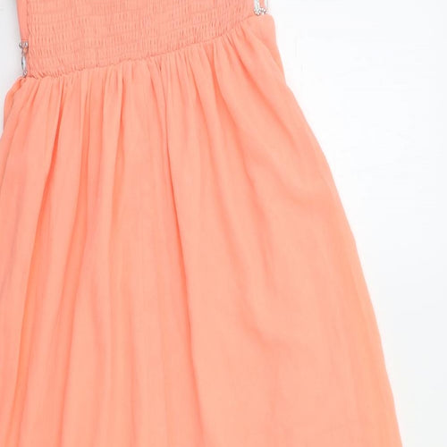 Quiz Womens Orange   Maxi  Size 12  - Embelished Neckline