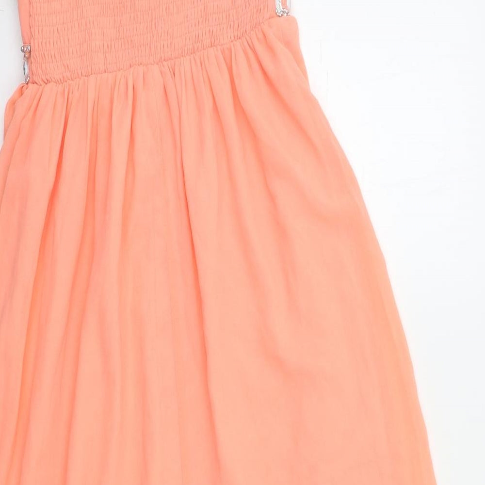 Quiz Womens Orange   Maxi  Size 12  - Embelished Neckline