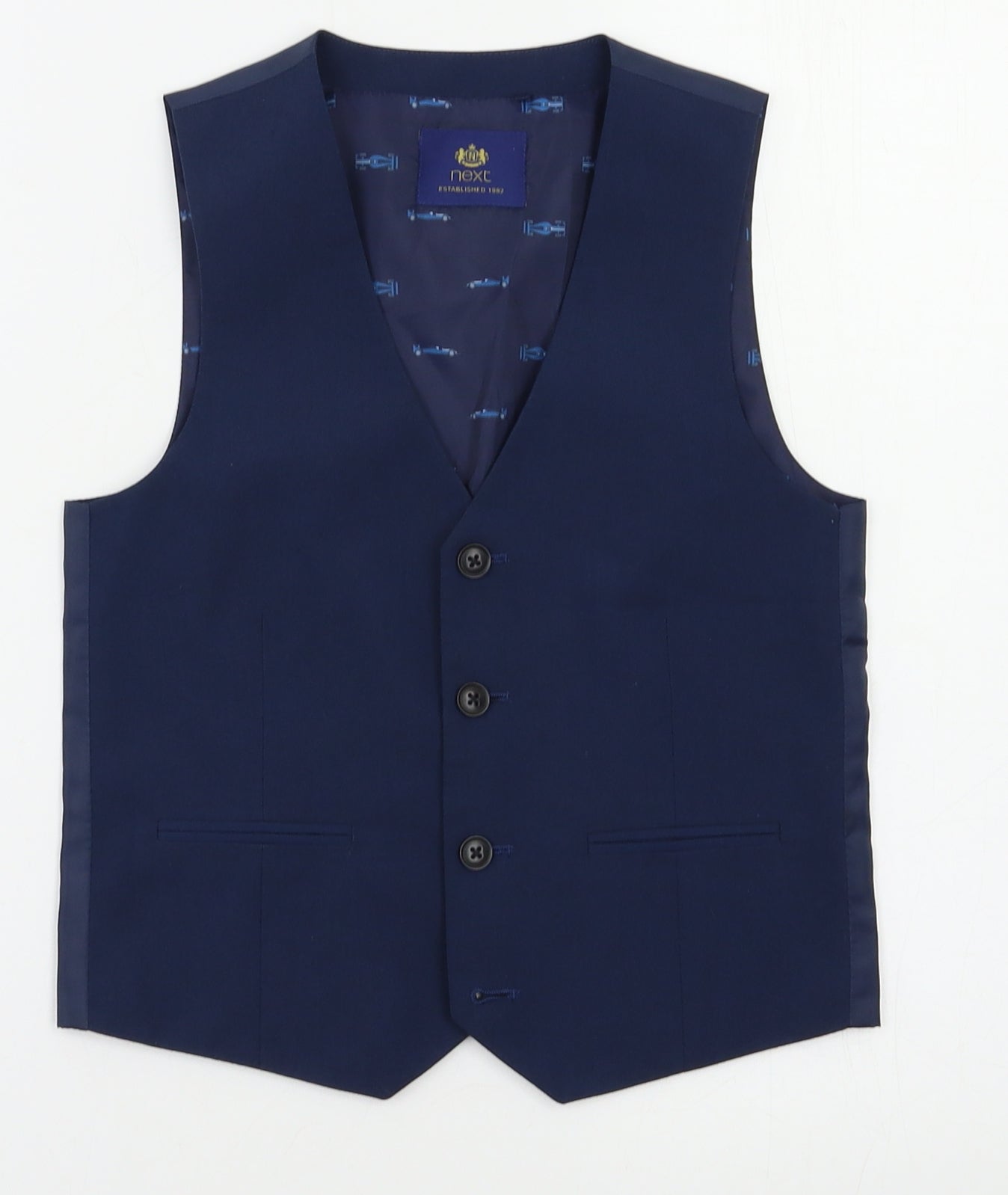 NEXT Boys Blue   Gilet Waistcoat Size 8 Years