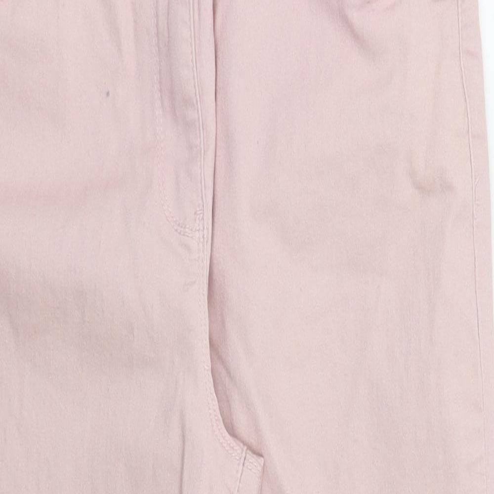 DASH Womens Pink   Cropped Trousers Size 14 L23 in