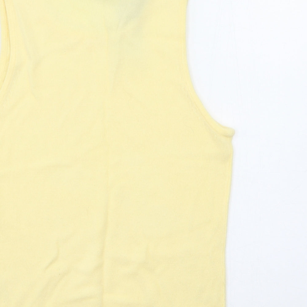 Debbie Morgan Womens Yellow   Vest Jumper Size S