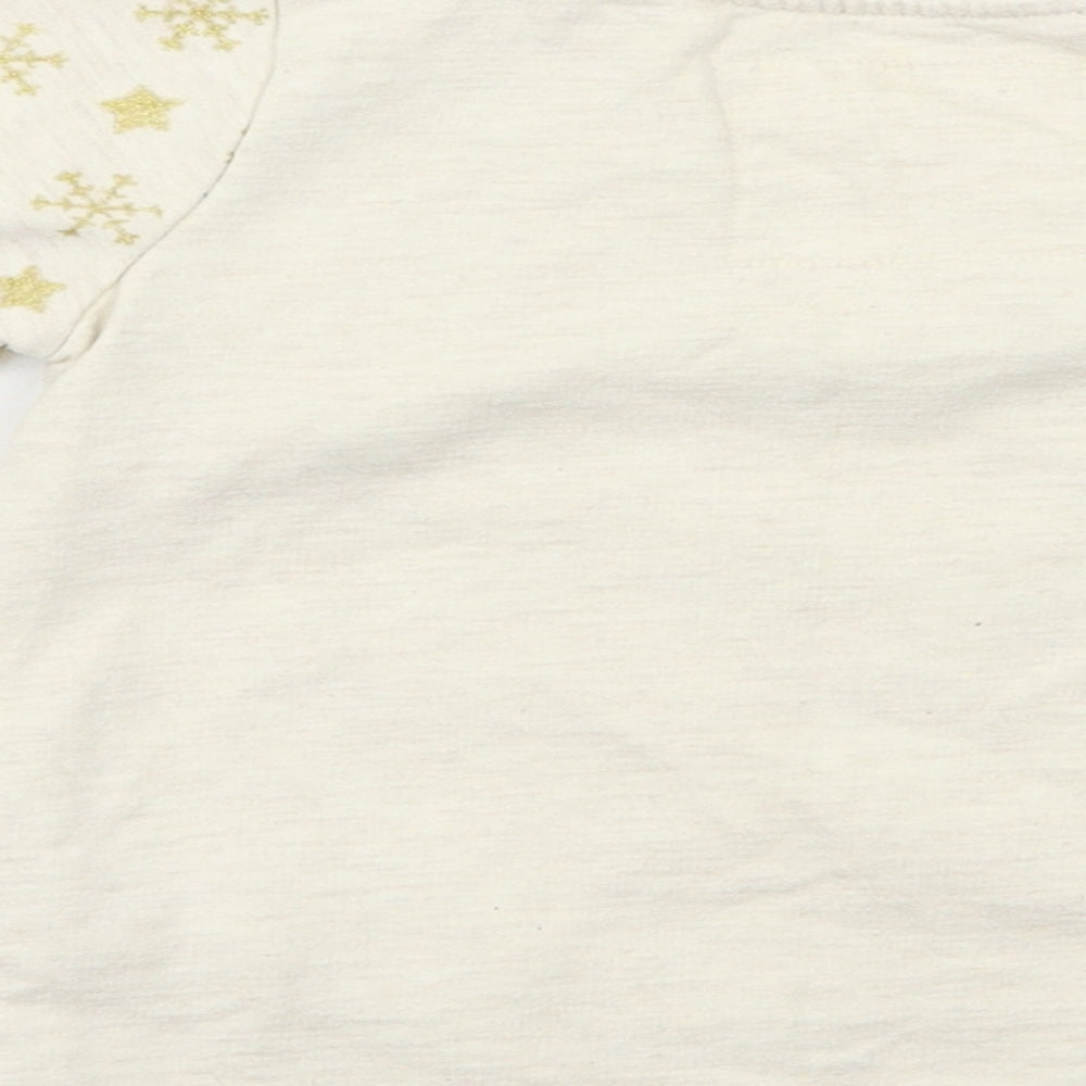 Primark Baby Beige Geometric  Pullover Jumper Size 18-24 Months  - Xmas jumper