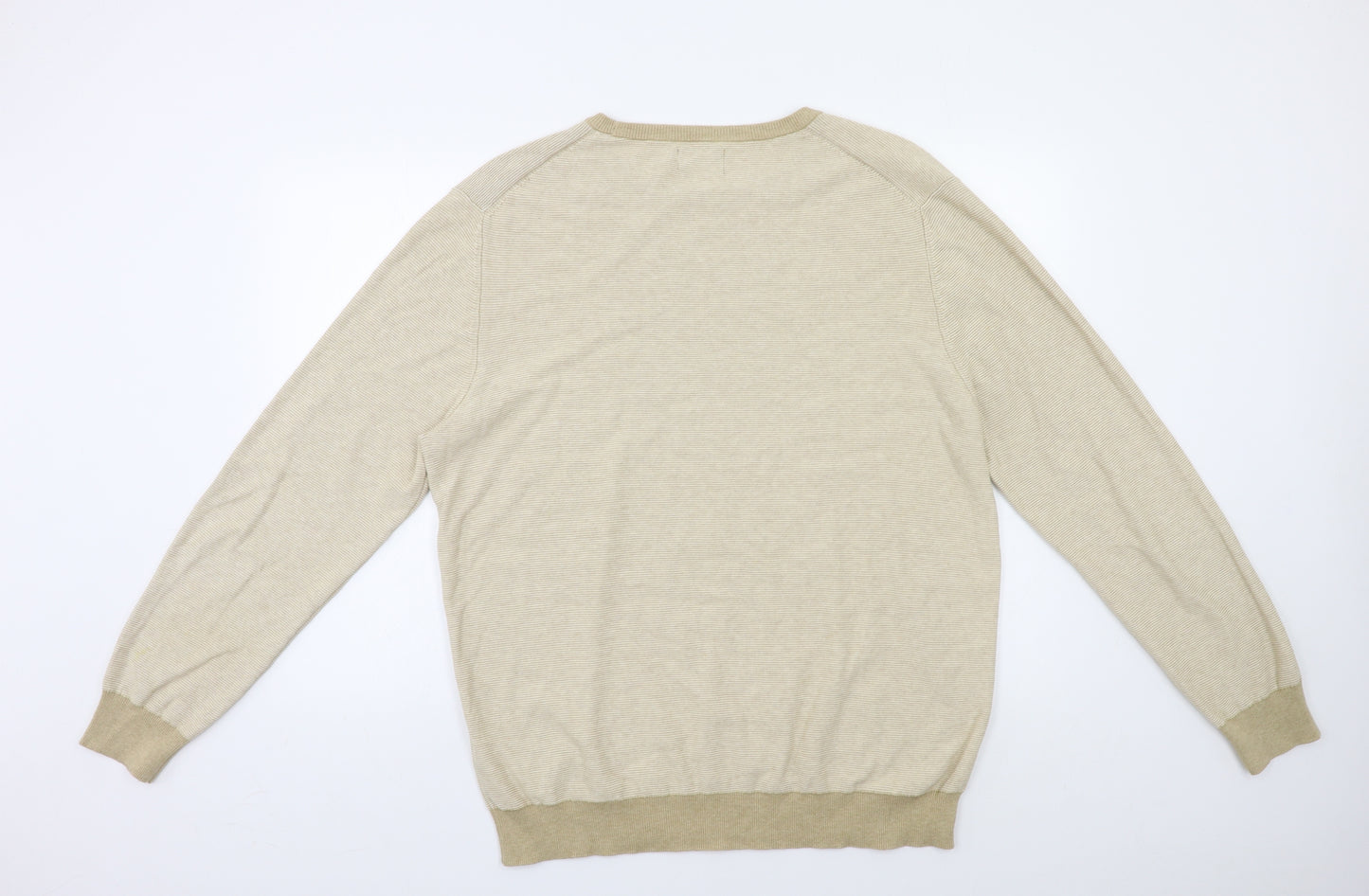 Primark Womens Beige Striped  Pullover Jumper Size XL