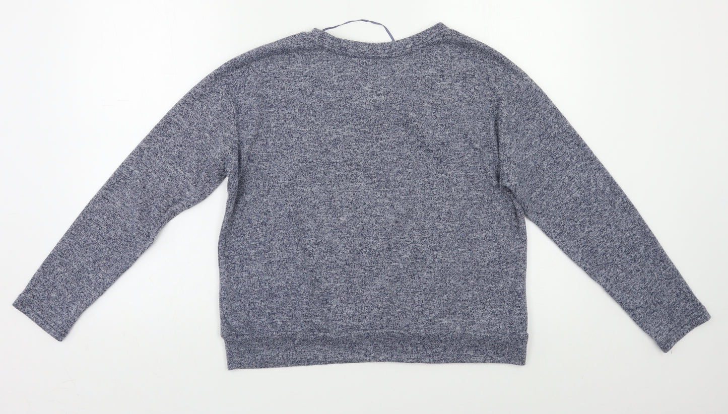 Primark Womens Grey Solid  Top Pyjama Top Size S