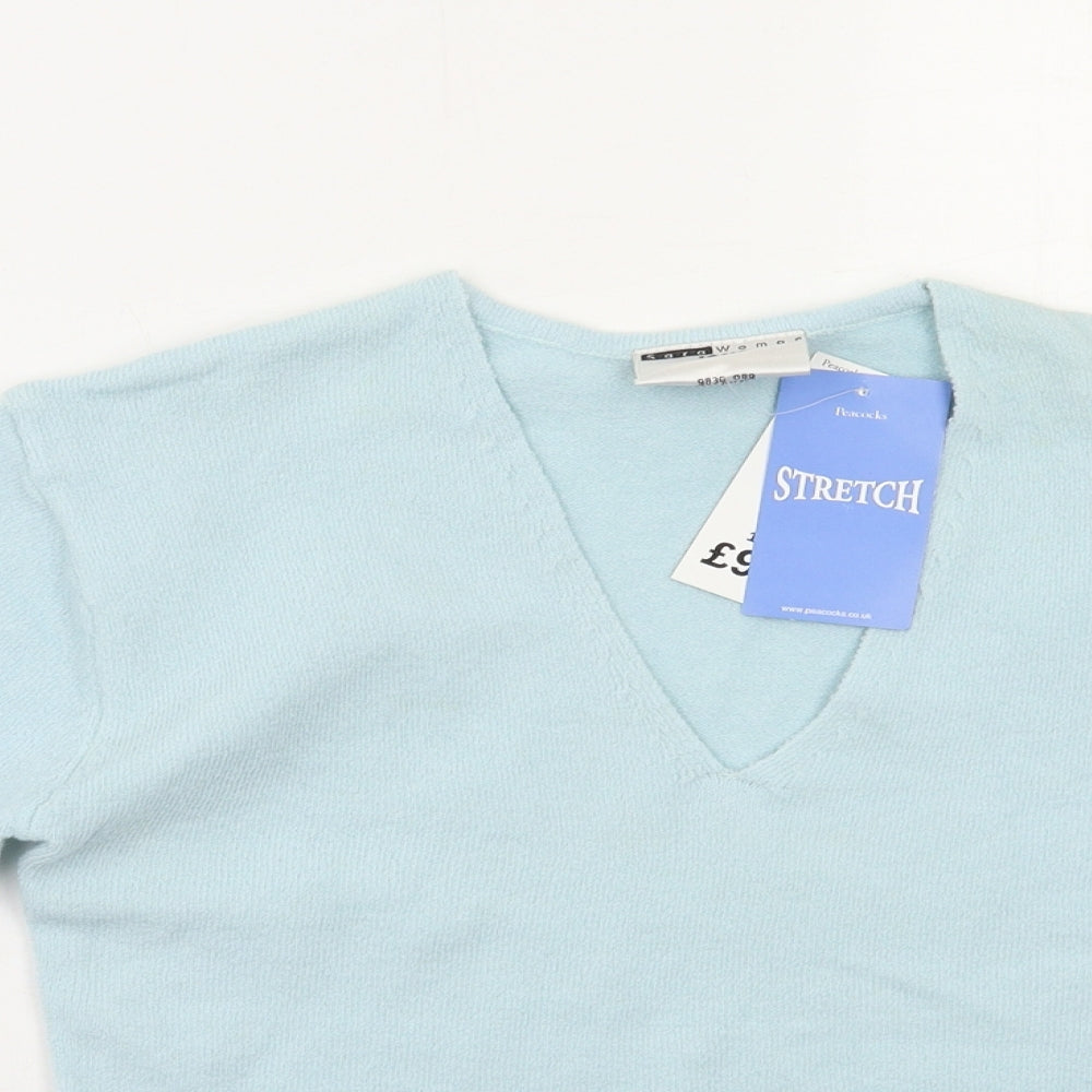 Sara Woman Womens Blue   Pullover Jumper Size 16