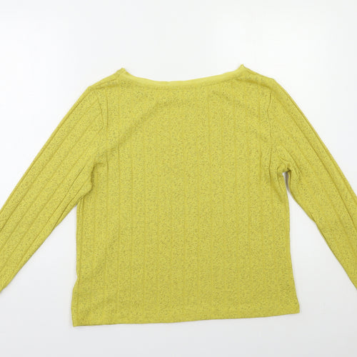 M&S Womens Yellow   Pullover Jumper Size 12