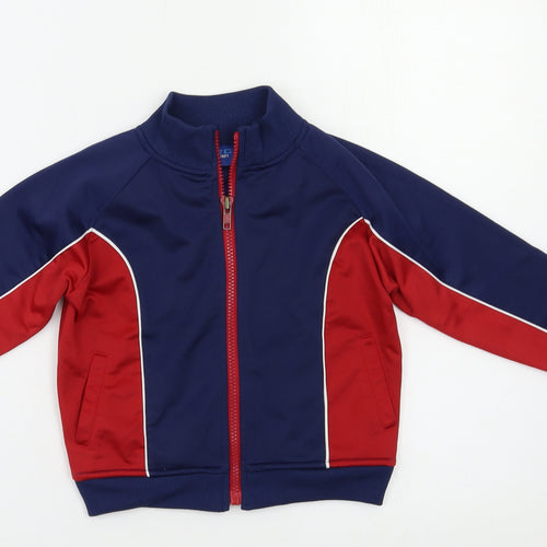 ENRG Boys Blue Colourblock  Full Zip Sweatshirt Size 2-3 Years