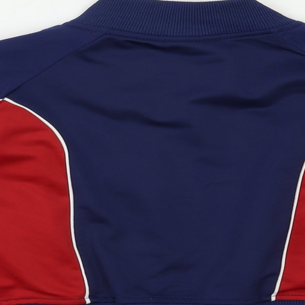 ENRG Boys Blue Colourblock  Full Zip Sweatshirt Size 2-3 Years