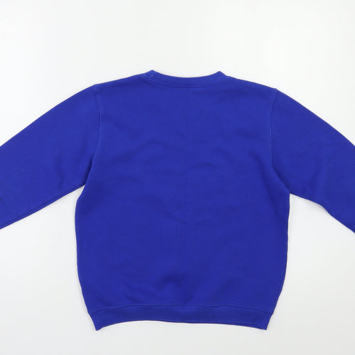 Preworn Girls Blue   Pullover Sweatshirt Size 8 Years