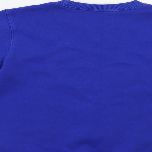 Preworn Girls Blue   Pullover Sweatshirt Size 8 Years