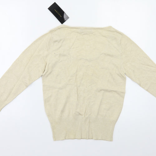 Ana Capri Womens Beige   Pullover Jumper Size S