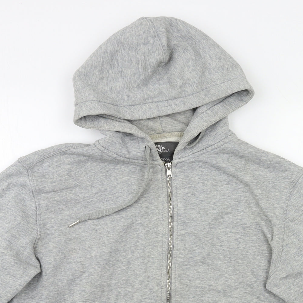 H&M Womens Grey   Full Zip Hoodie Size L