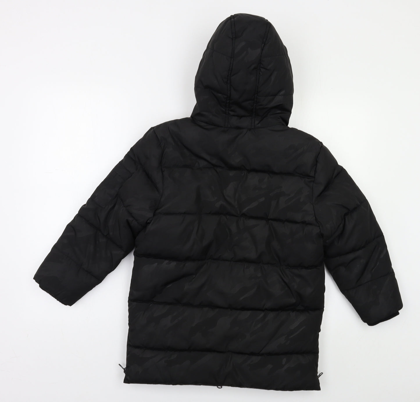 George Boys Black Camouflage  Puffer Jacket Jacket Size 7-8 Years